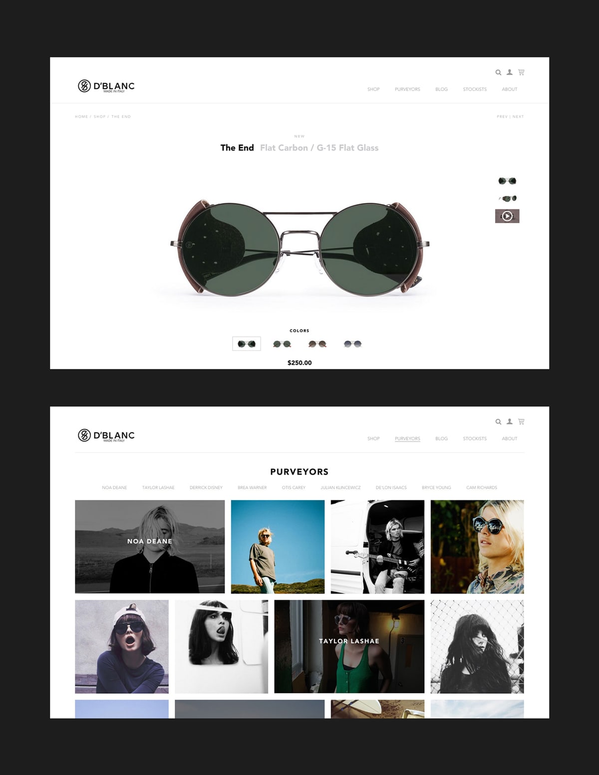 Aren Anderson, D'blanc Ecommerce Design