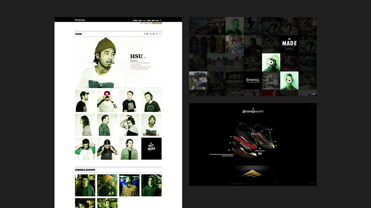 Aren Anderson, Emerica Website Design and Development